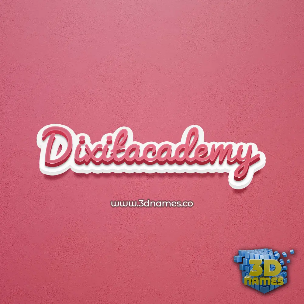 dixitacademy in Red Scribble style - 3D name wallpaper dixitacademy in Red Scribble style - 3D name wallpaper
