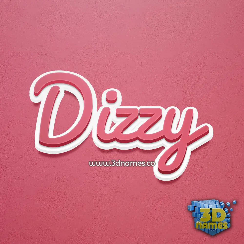dizzy in Red Scribble style - 3D name wallpaper dizzy in Red Scribble style - 3D name wallpaper