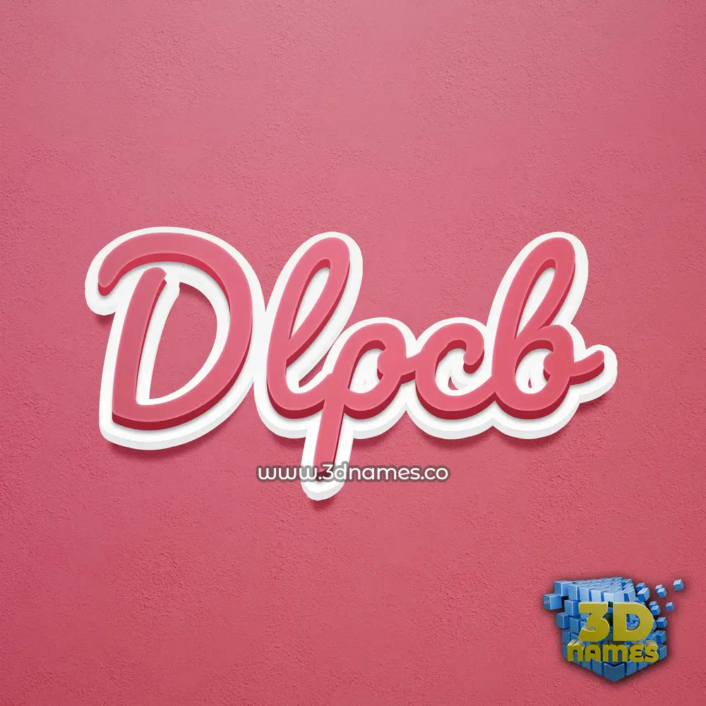 dlpcb in Red Scribble style - 3D name wallpaper dlpcb in Red Scribble style - 3D name wallpaper