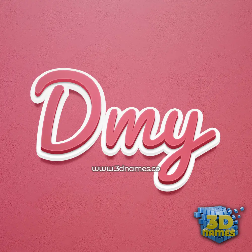 dmy in Red Scribble style - 3D name wallpaper dmy in Red Scribble style - 3D name wallpaper