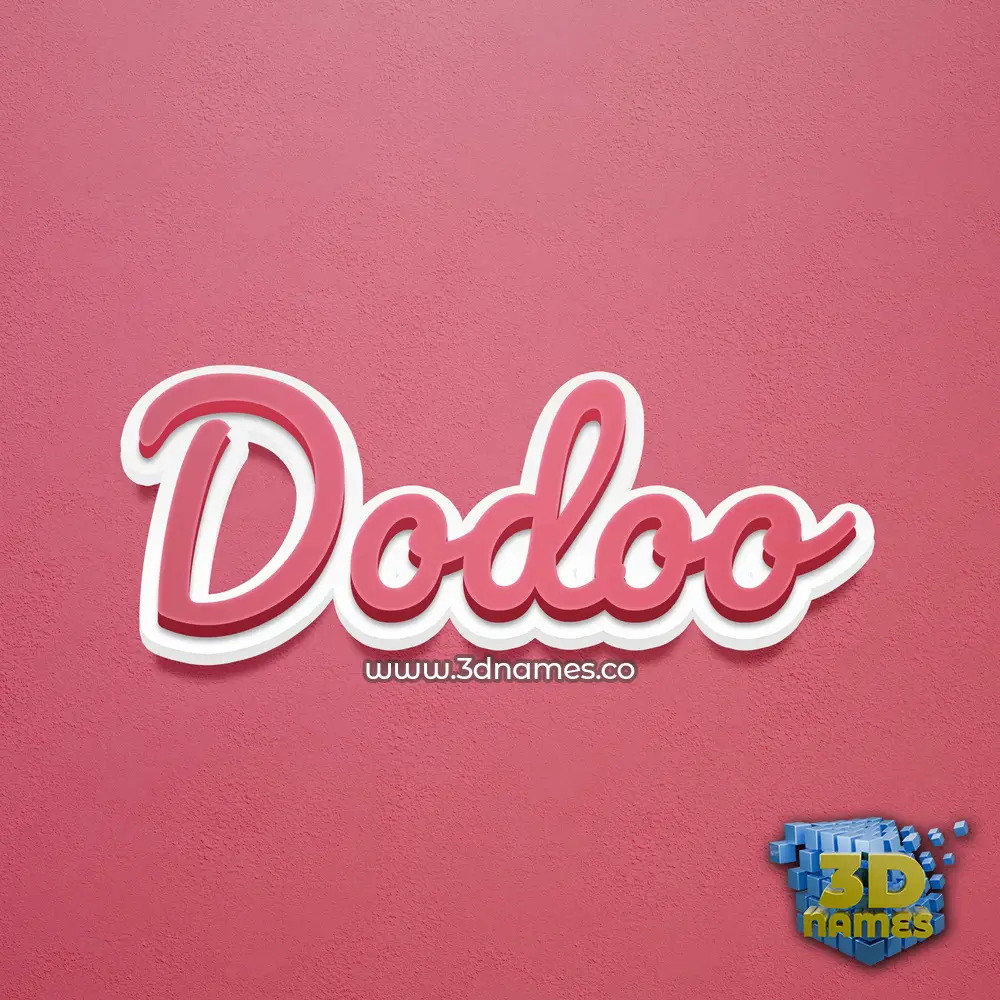 dodoo in Red Scribble style - 3D name wallpaper dodoo in Red Scribble style - 3D name wallpaper