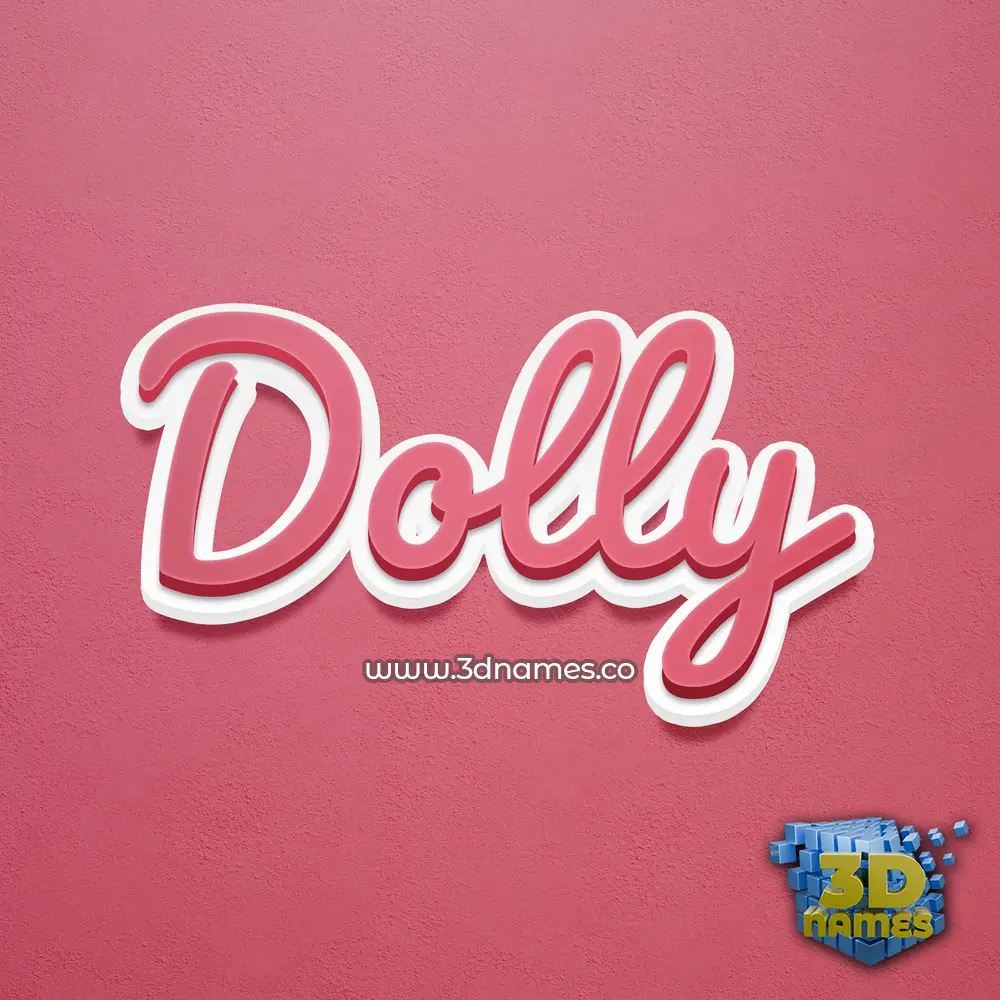 dolly in Red Scribble style - 3D name wallpaper dolly in Red Scribble style - 3D name wallpaper