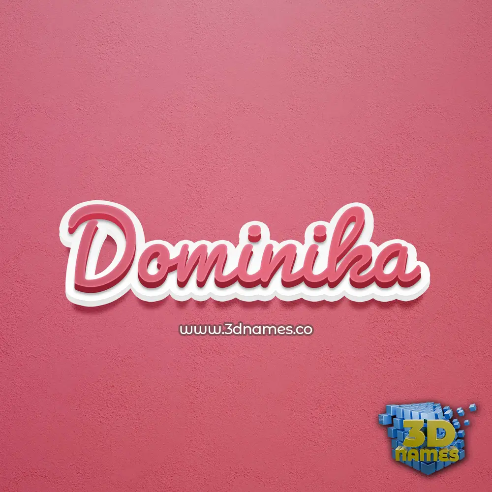 dominika in Red Scribble style - 3D name wallpaper dominika in Red Scribble style - 3D name wallpaper