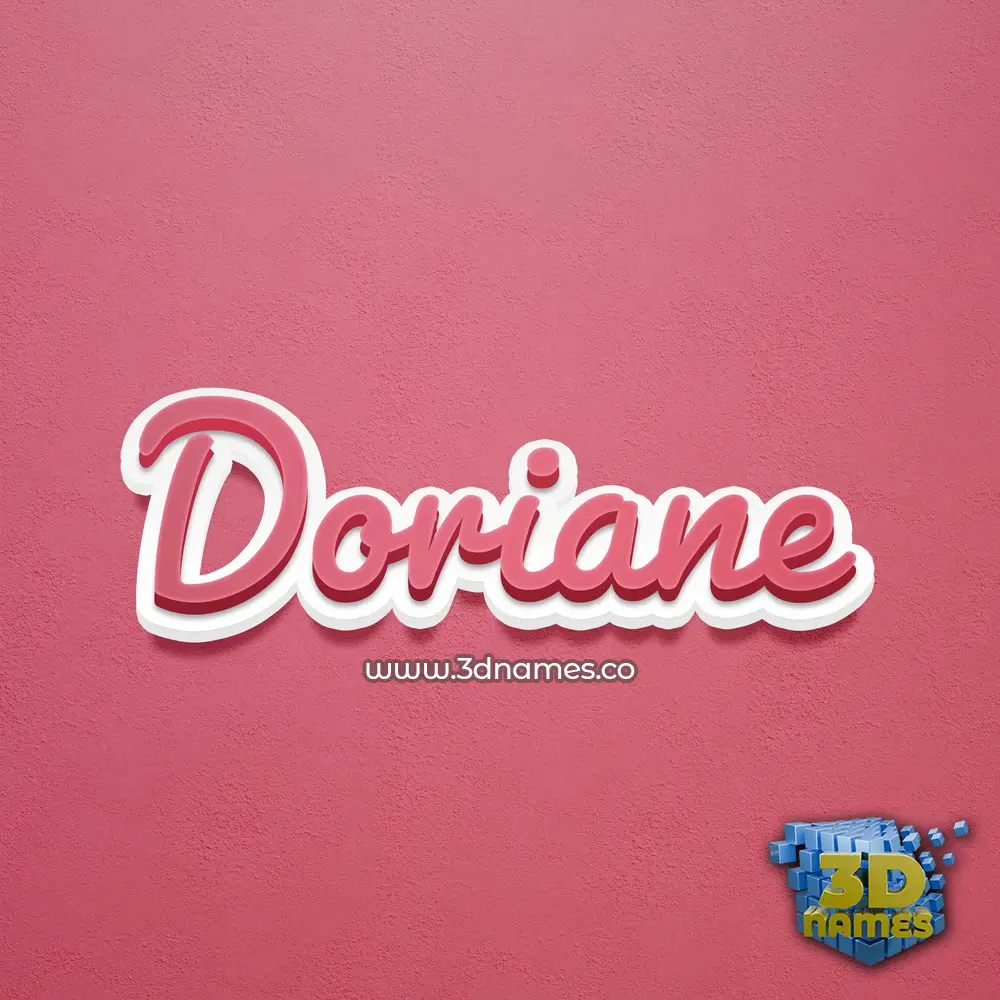 doriane in Red Scribble style - 3D name wallpaper doriane in Red Scribble style - 3D name wallpaper
