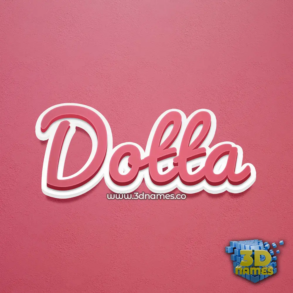 dotta in Red Scribble style - 3D name wallpaper dotta in Red Scribble style - 3D name wallpaper