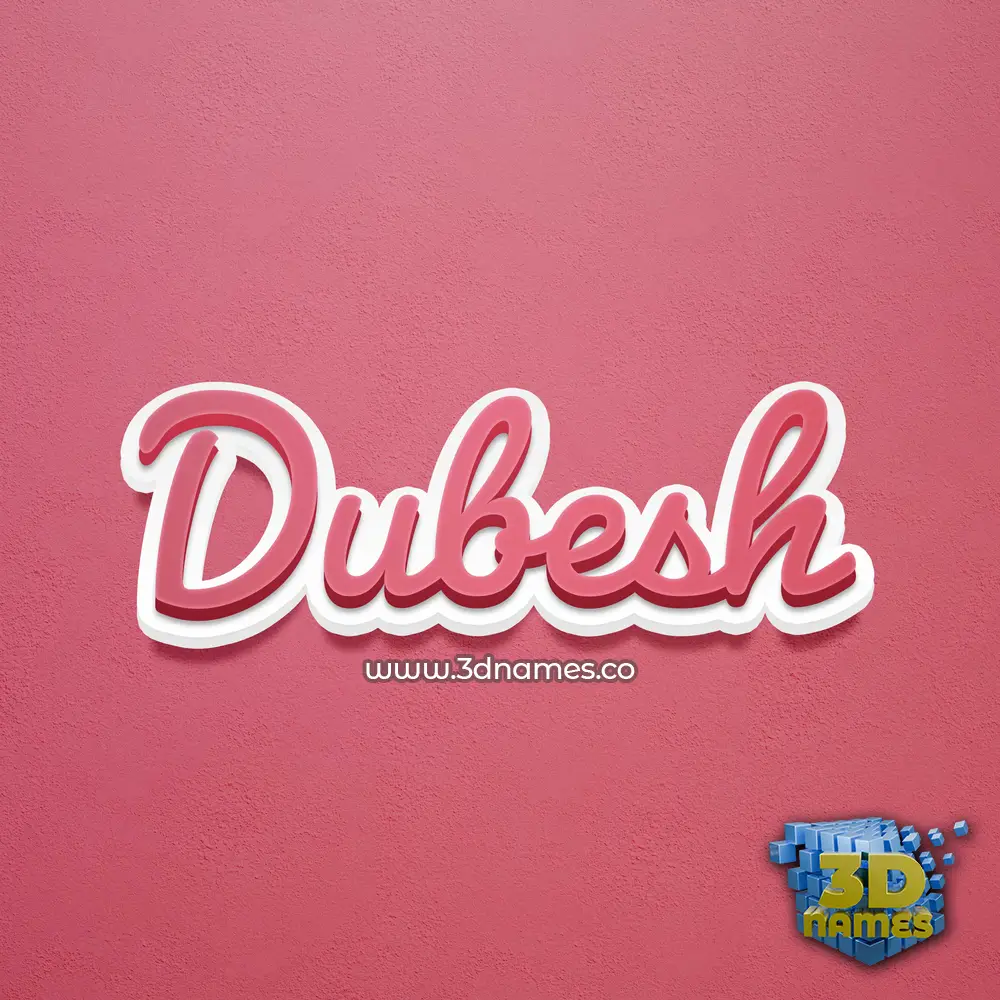 dubesh in Red Scribble style - 3D name wallpaper dubesh in Red Scribble style - 3D name wallpaper