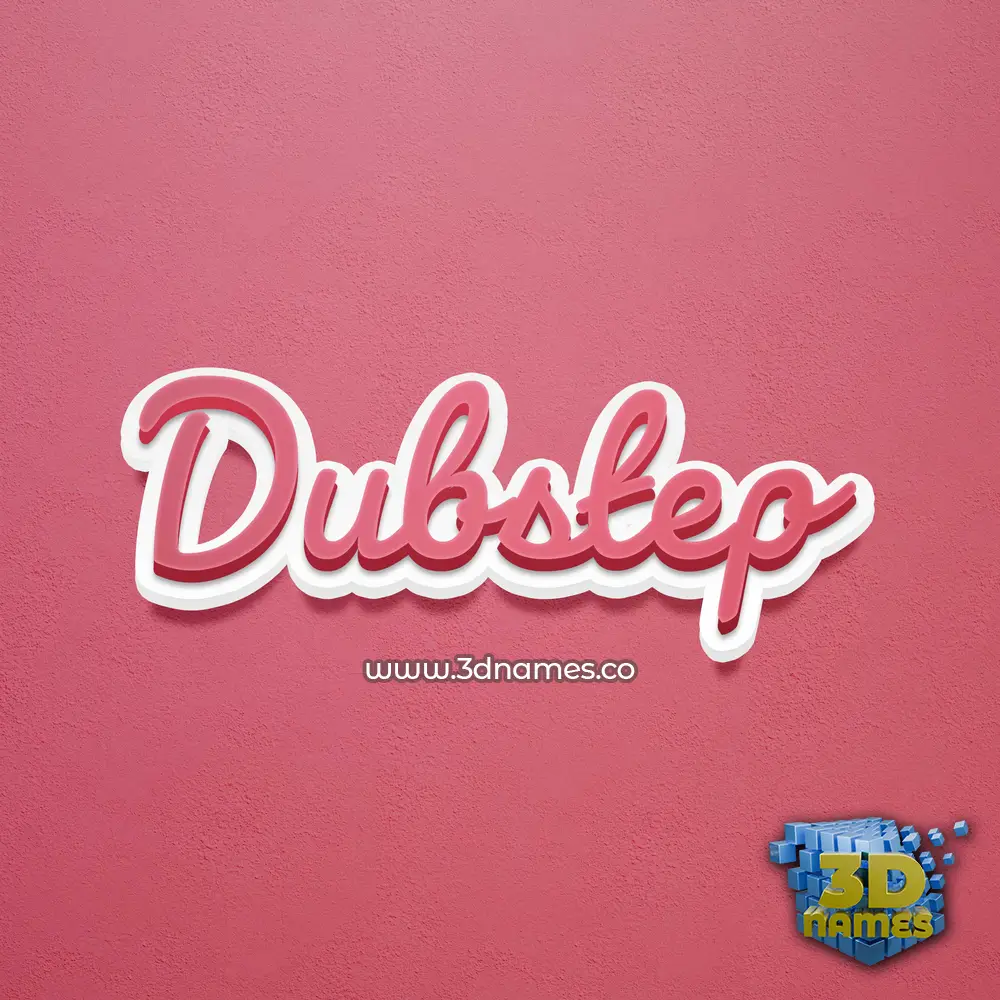 dubstep in Red Scribble style - 3D name wallpaper dubstep in Red Scribble style - 3D name wallpaper