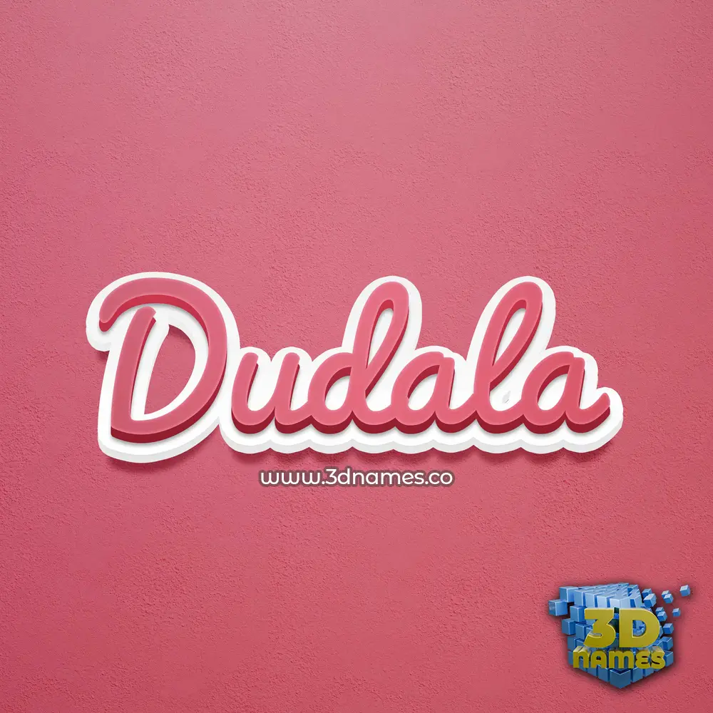 dudala in Red Scribble style - 3D name wallpaper dudala in Red Scribble style - 3D name wallpaper