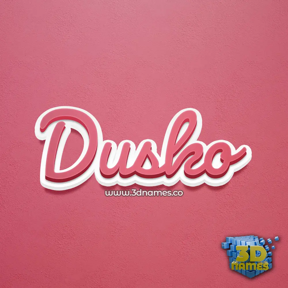 dusko in Red Scribble style - 3D name wallpaper dusko in Red Scribble style - 3D name wallpaper