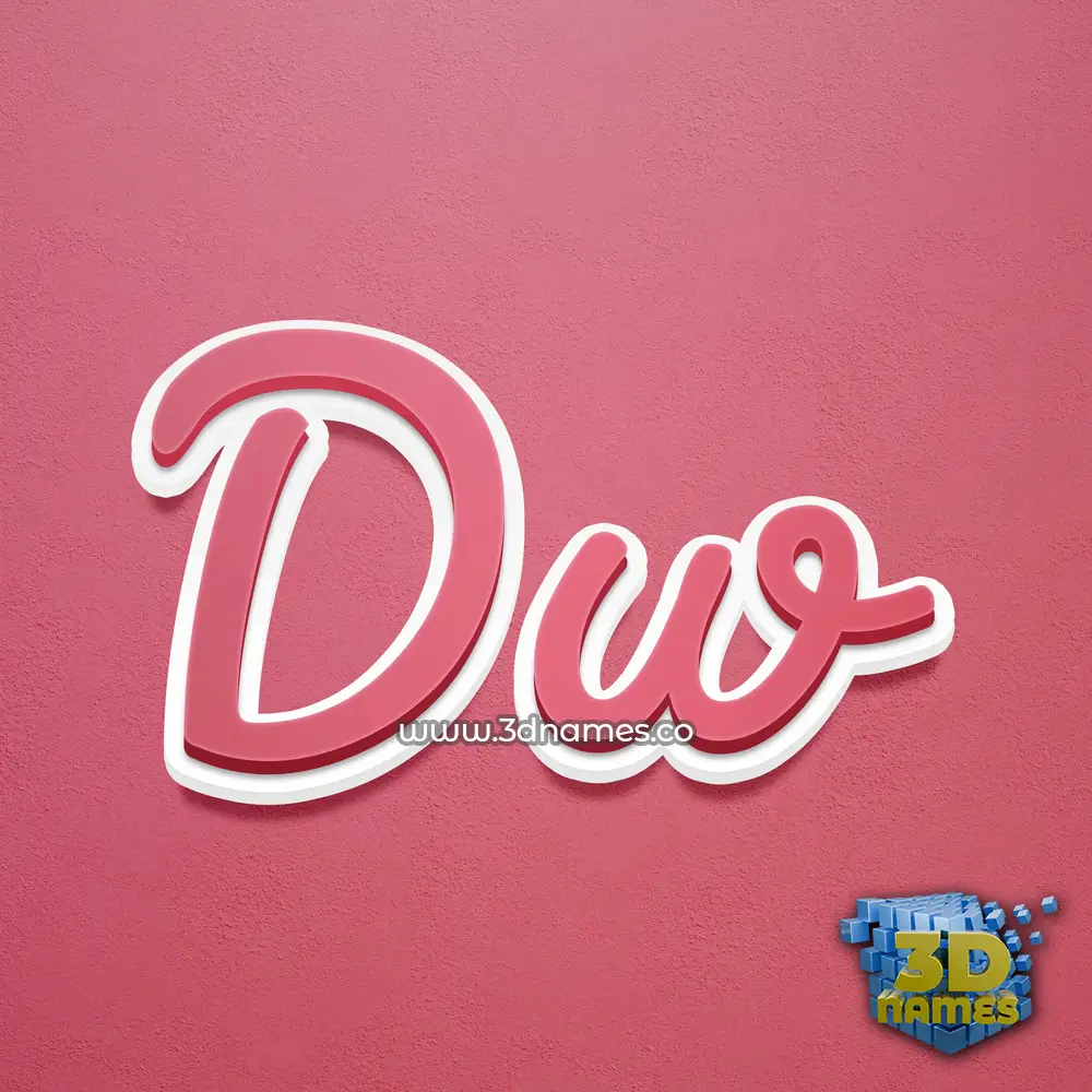 dw in Red Scribble style - 3D name wallpaper dw in Red Scribble style - 3D name wallpaper