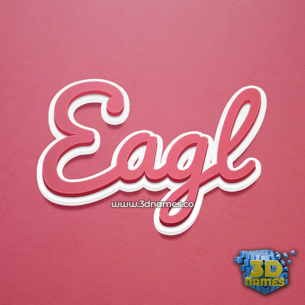 eagl in Red Scribble style - 3D name wallpaper eagl in Red Scribble style - 3D name wallpaper