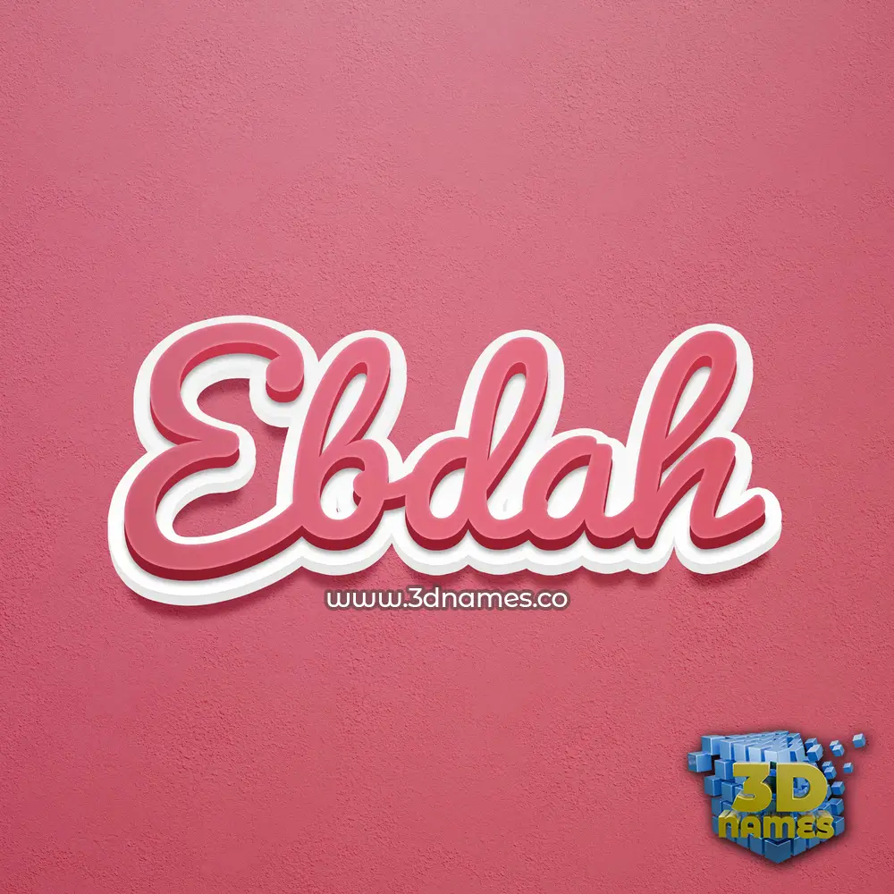 ebdah in Red Scribble style - 3D name wallpaper ebdah in Red Scribble style - 3D name wallpaper