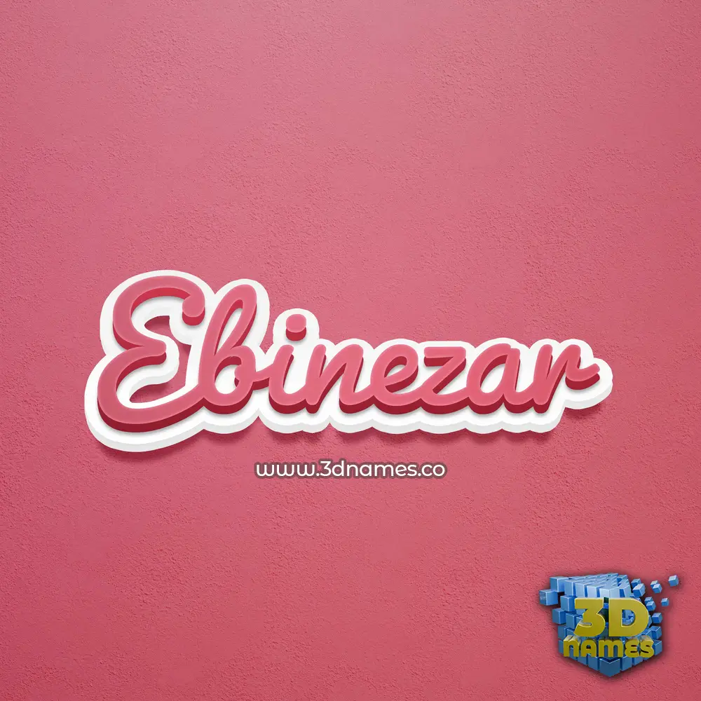 ebinezar in Red Scribble style - 3D name wallpaper ebinezar in Red Scribble style - 3D name wallpaper