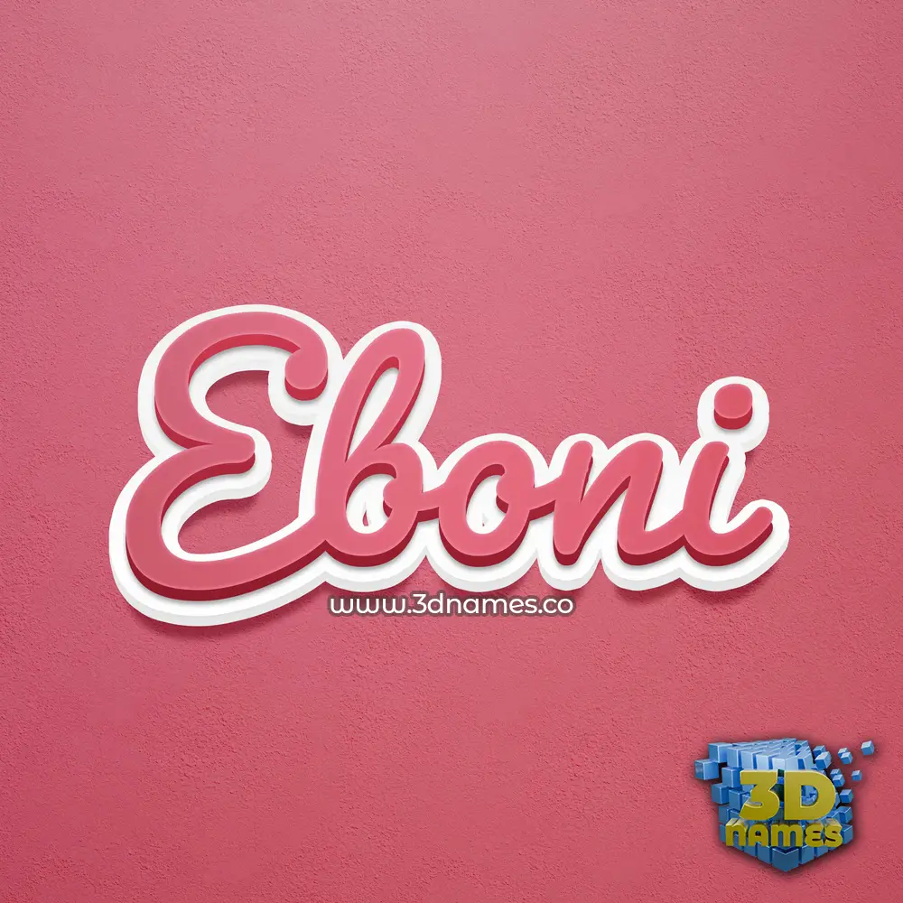 eboni in Red Scribble style - 3D name wallpaper eboni in Red Scribble style - 3D name wallpaper