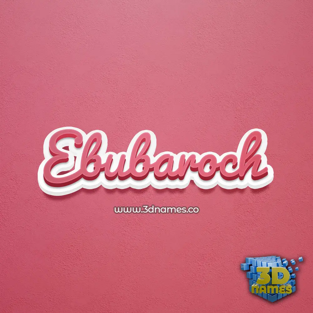 ebubaroch in Red Scribble style - 3D name wallpaper ebubaroch in Red Scribble style - 3D name wallpaper