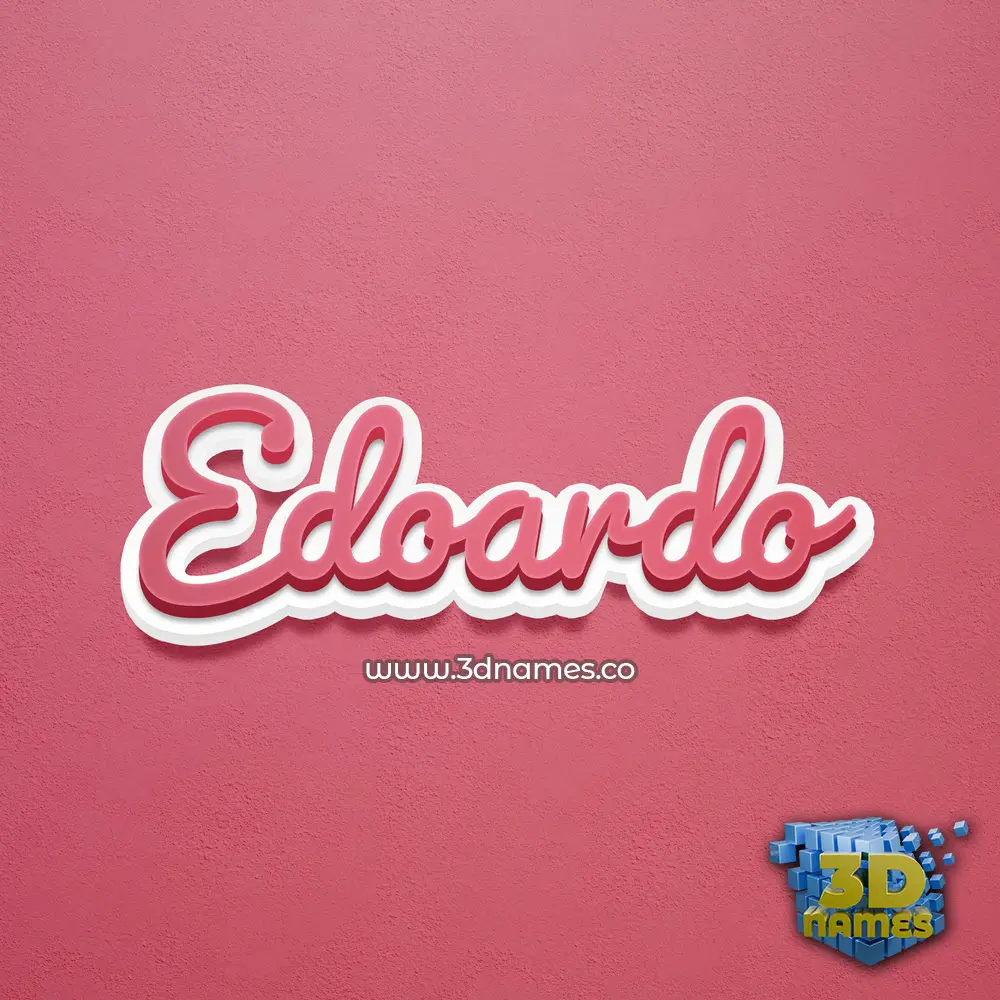 edoardo in Red Scribble style - 3D name wallpaper edoardo in Red Scribble style - 3D name wallpaper