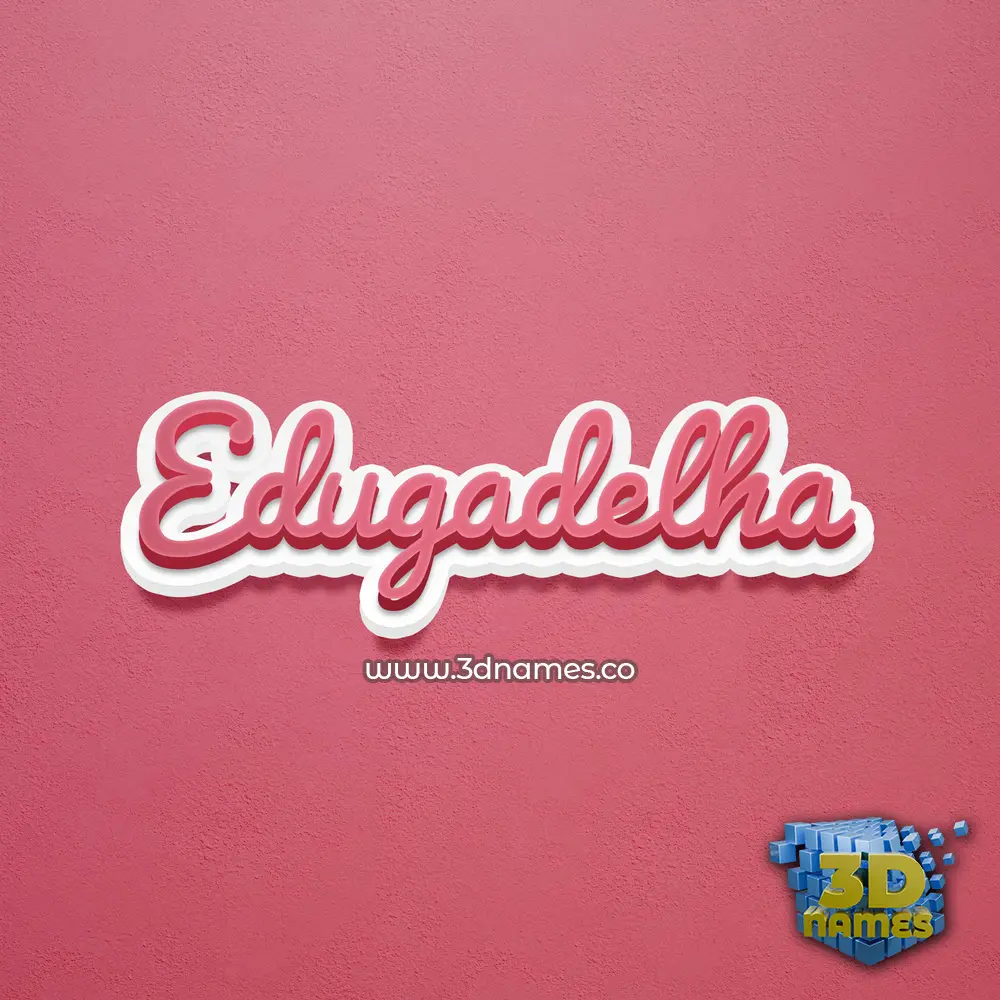 edugadelha in Red Scribble style - 3D name wallpaper edugadelha in Red Scribble style - 3D name wallpaper