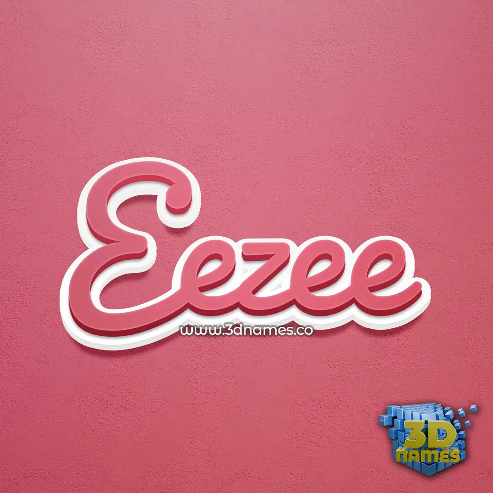 eezee in Red Scribble style - 3D name wallpaper eezee in Red Scribble style - 3D name wallpaper