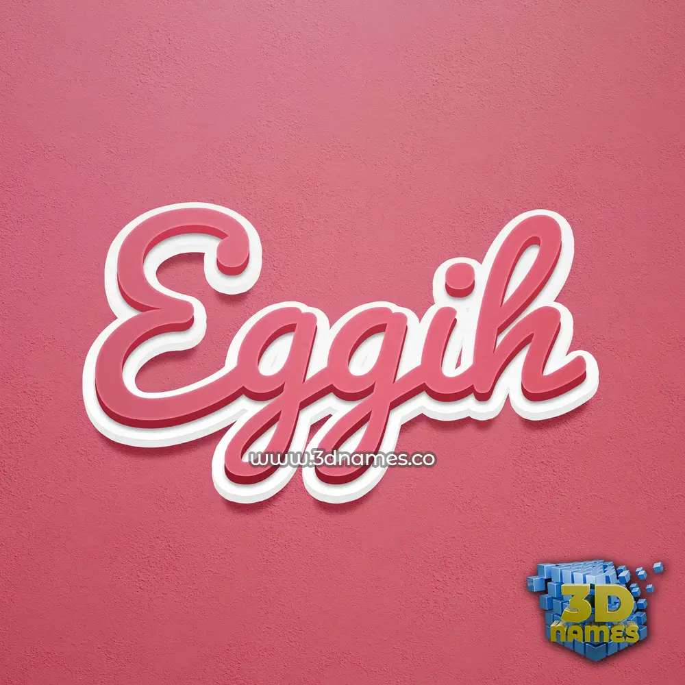 eggih in Red Scribble style - 3D name wallpaper eggih in Red Scribble style - 3D name wallpaper
