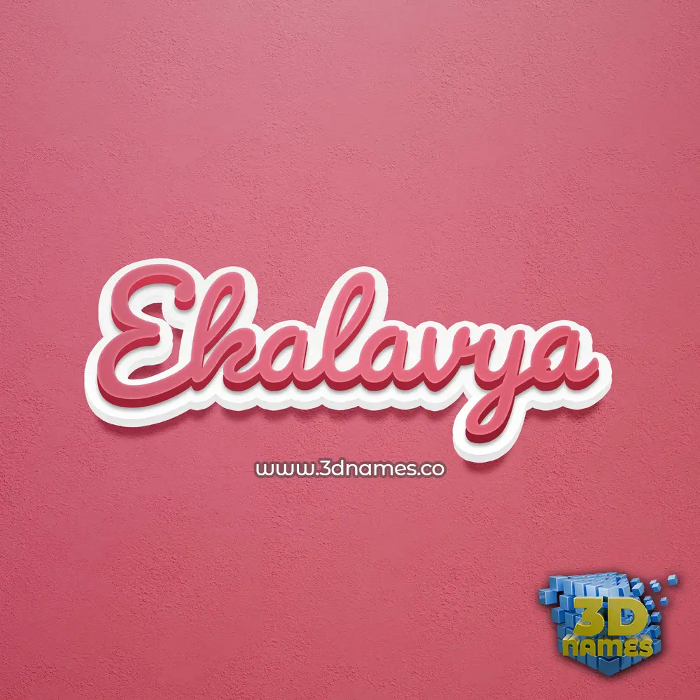 ekalavya in Red Scribble style - 3D name wallpaper ekalavya in Red Scribble style - 3D name wallpaper