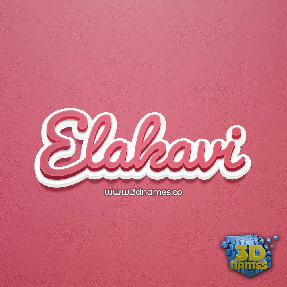 elakavi in Red Scribble style - 3D name wallpaper elakavi in Red Scribble style - 3D name wallpaper