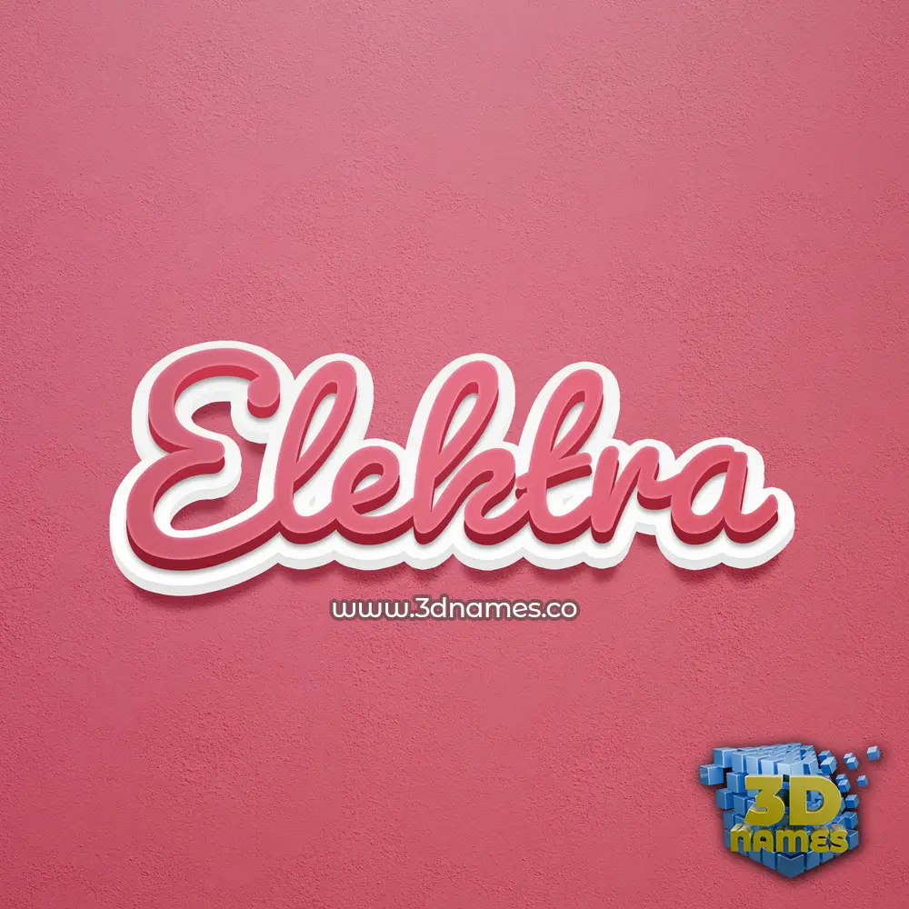 elektra in Red Scribble style - 3D name wallpaper elektra in Red Scribble style - 3D name wallpaper