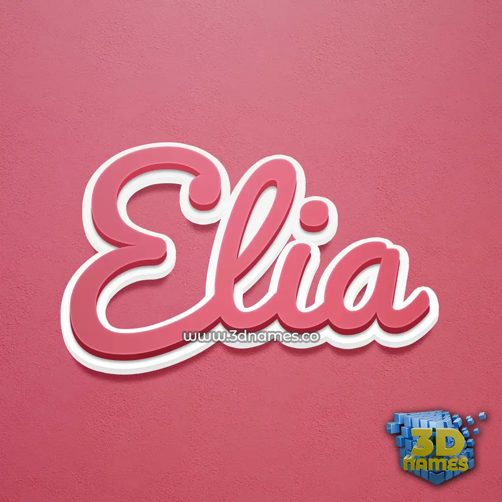elia in Red Scribble style - 3D name wallpaper elia in Red Scribble style - 3D name wallpaper