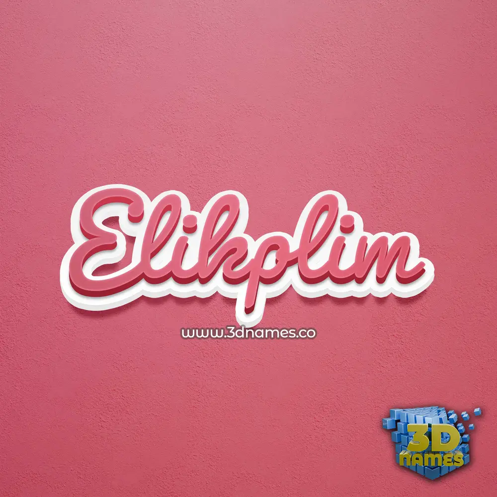 elikplim in Red Scribble style - 3D name wallpaper elikplim in Red Scribble style - 3D name wallpaper