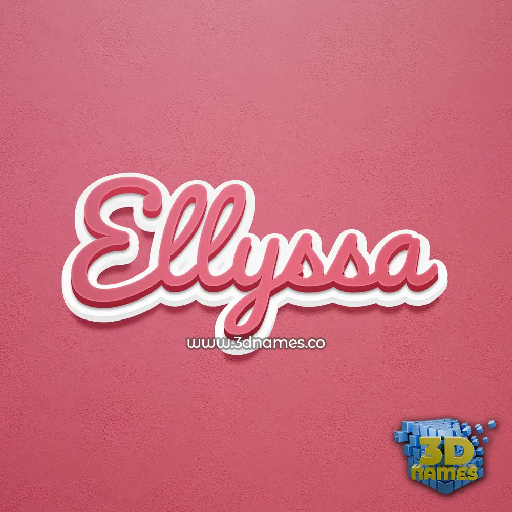 ellyssa in Red Scribble style - 3D name wallpaper ellyssa in Red Scribble style - 3D name wallpaper