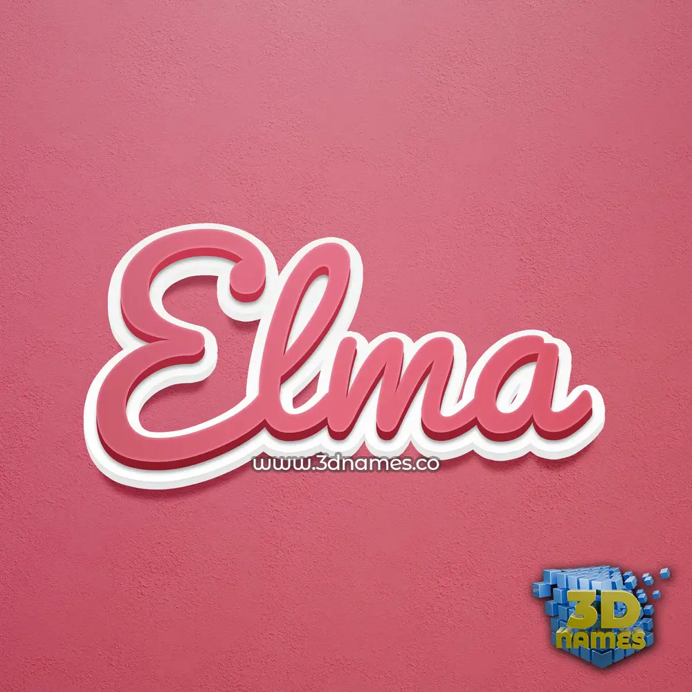 elma in Red Scribble style - 3D name wallpaper elma in Red Scribble style - 3D name wallpaper