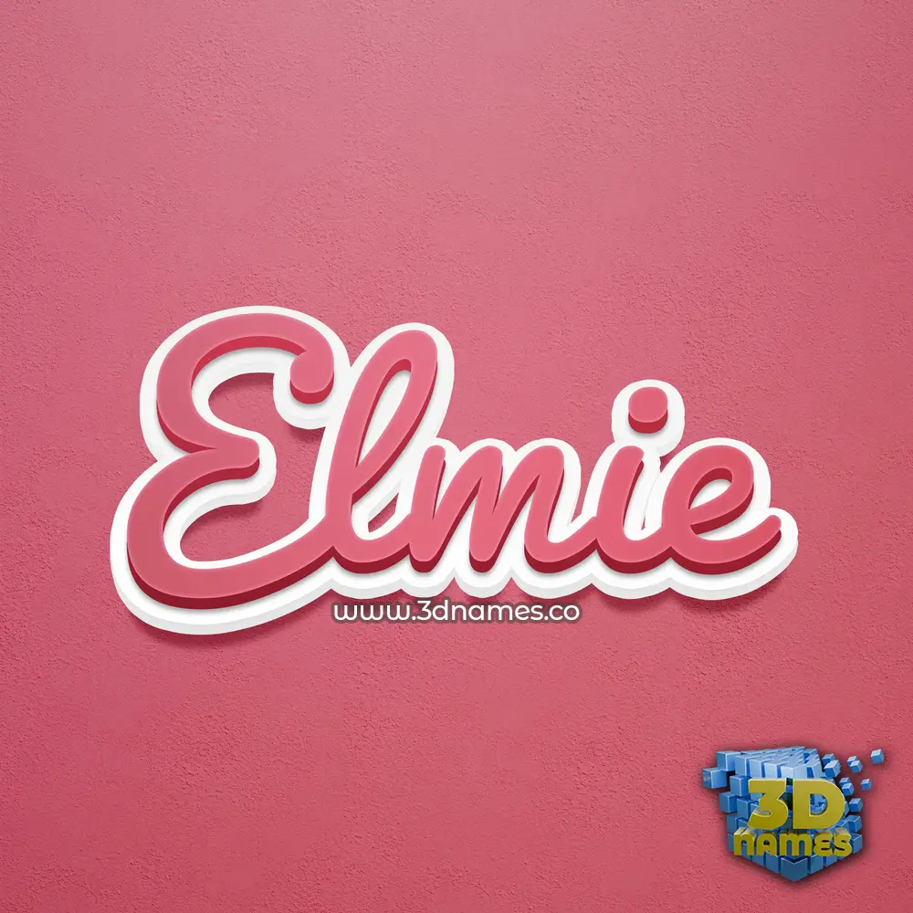 elmie in Red Scribble style - 3D name wallpaper elmie in Red Scribble style - 3D name wallpaper