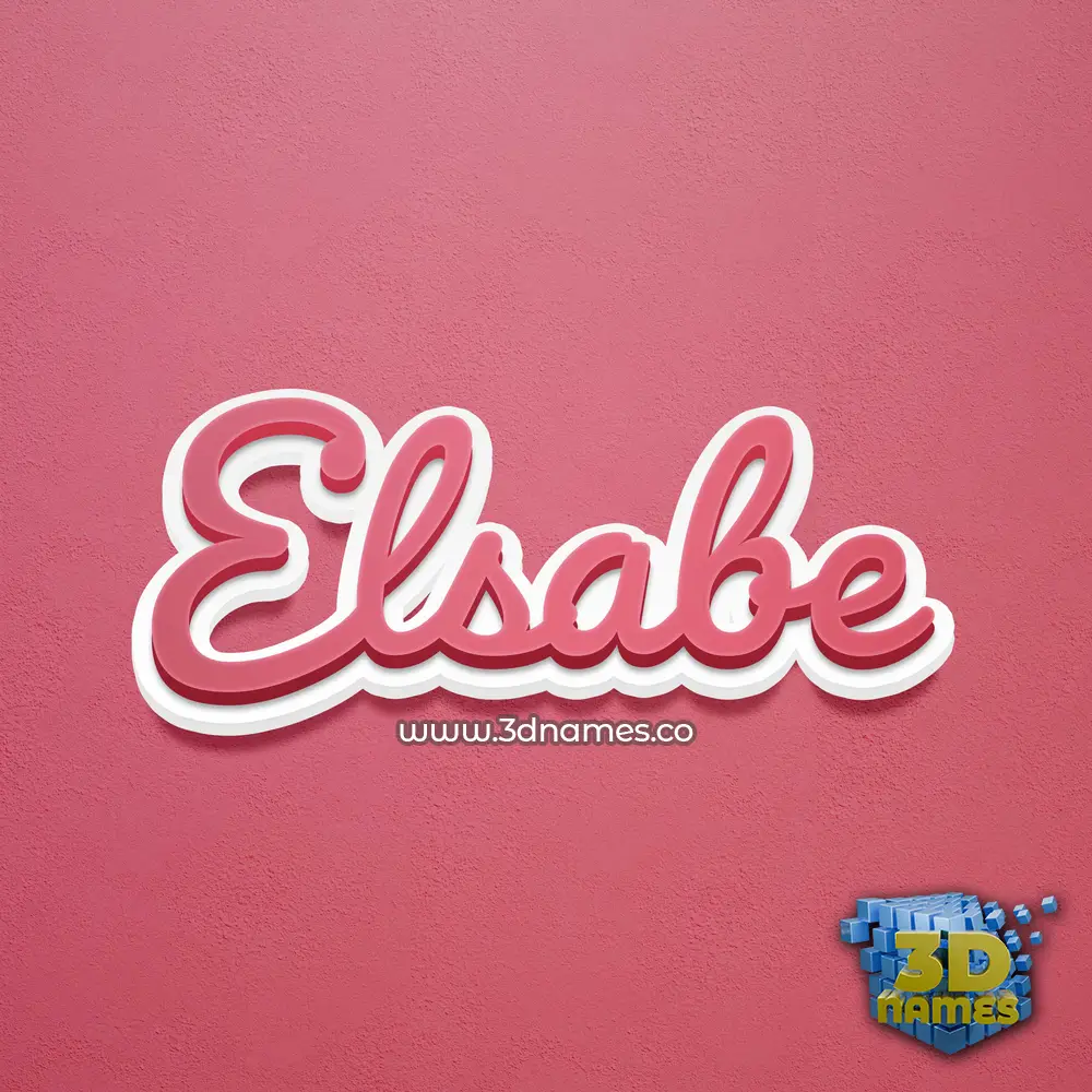 elsabe in Red Scribble style - 3D name wallpaper elsabe in Red Scribble style - 3D name wallpaper