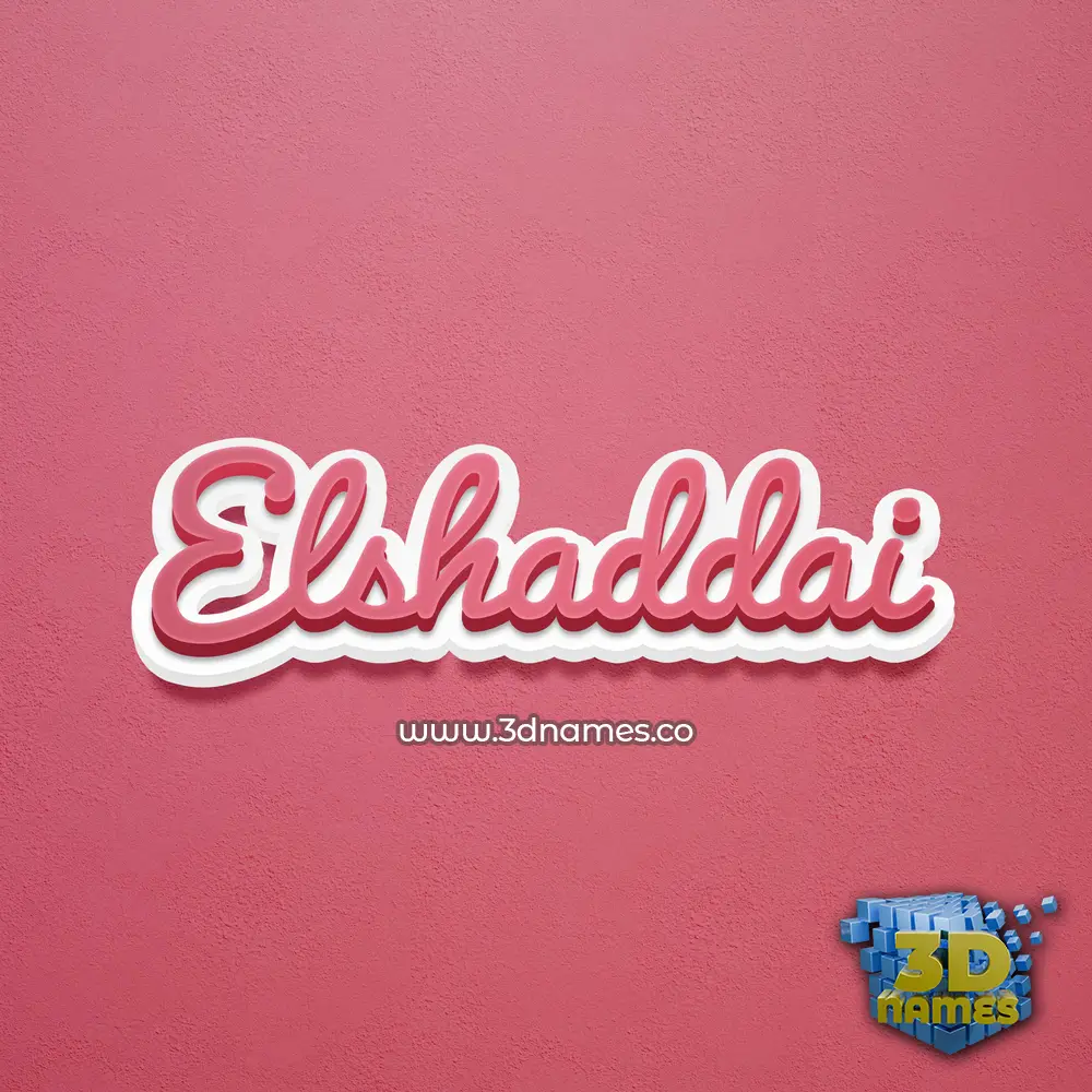 elshaddai in Red Scribble style - 3D name wallpaper elshaddai in Red Scribble style - 3D name wallpaper