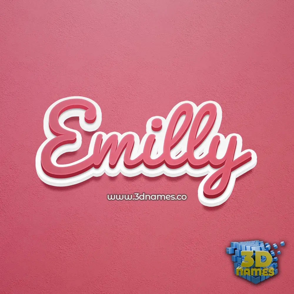 emilly in Red Scribble style - 3D name wallpaper emilly in Red Scribble style - 3D name wallpaper