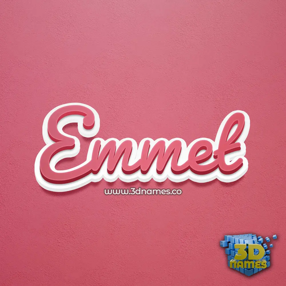 emmet in Red Scribble style - 3D name wallpaper emmet in Red Scribble style - 3D name wallpaper
