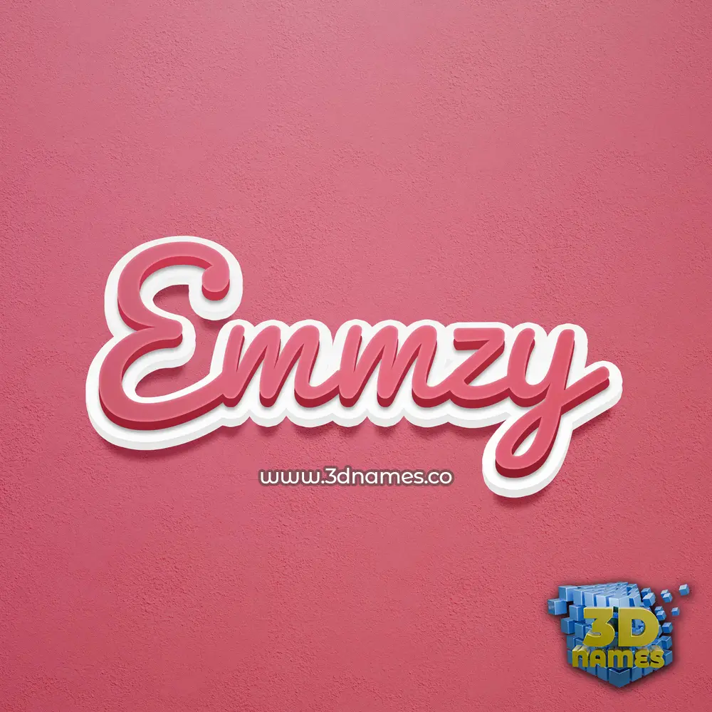 emmzy in Red Scribble style - 3D name wallpaper emmzy in Red Scribble style - 3D name wallpaper