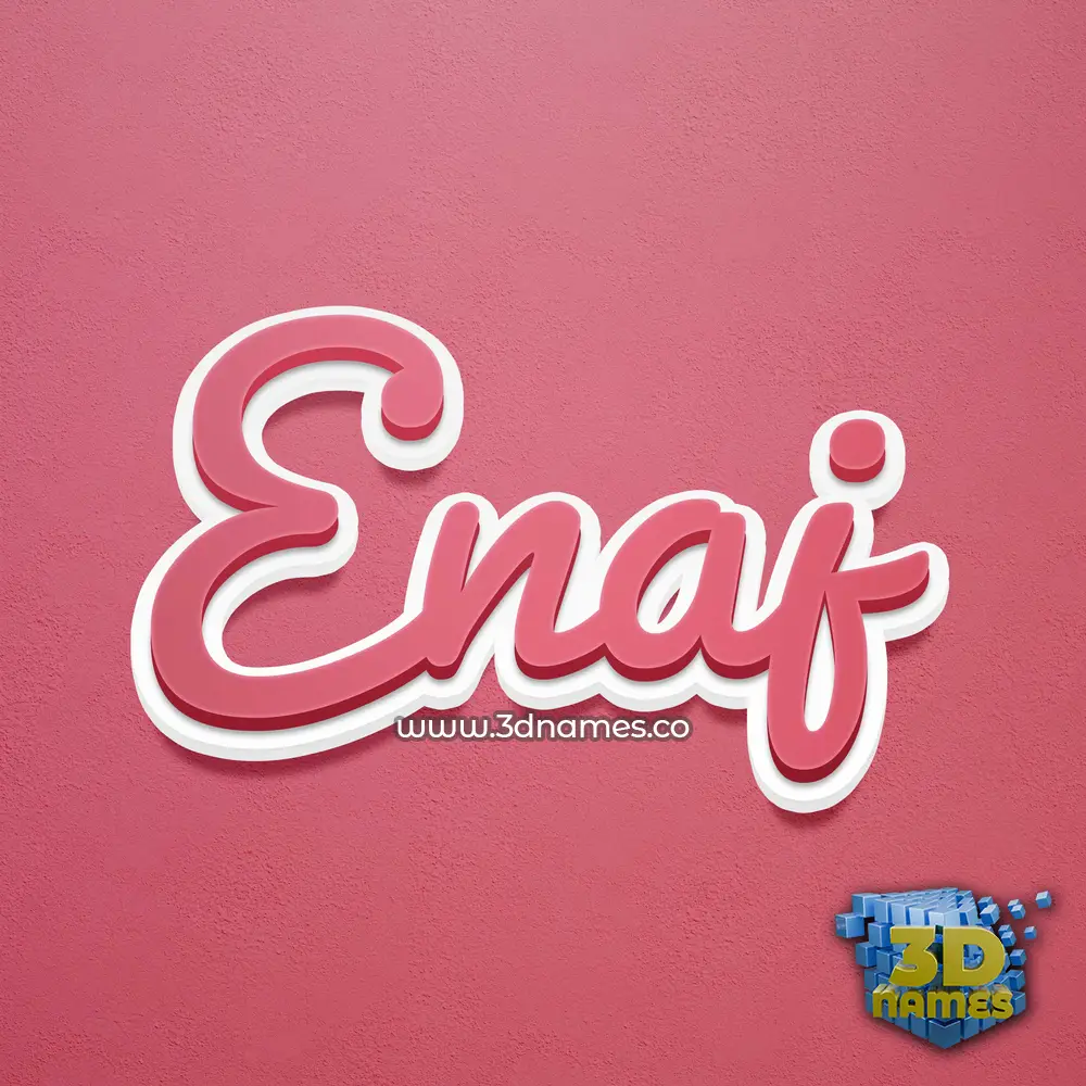 enaj in Red Scribble style - 3D name wallpaper enaj in Red Scribble style - 3D name wallpaper