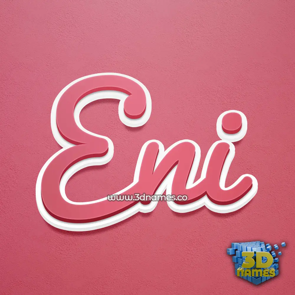 eni in Red Scribble style - 3D name wallpaper eni in Red Scribble style - 3D name wallpaper