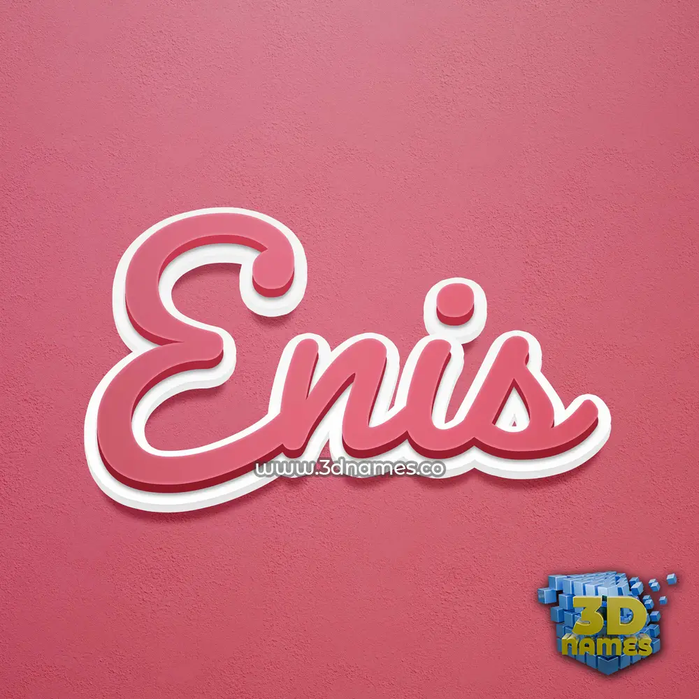 enis in Red Scribble style - 3D name wallpaper enis in Red Scribble style - 3D name wallpaper