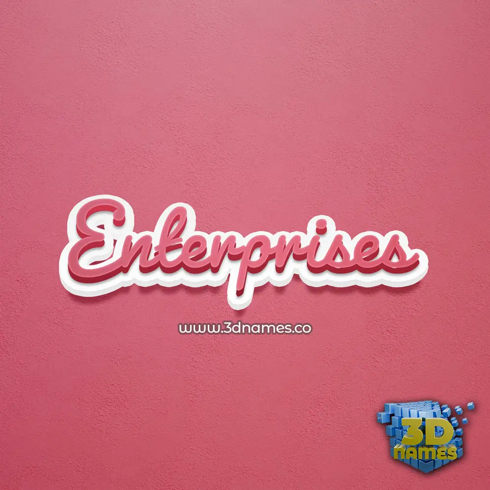 enterprises in Red Scribble style - 3D name wallpaper enterprises in Red Scribble style - 3D name wallpaper