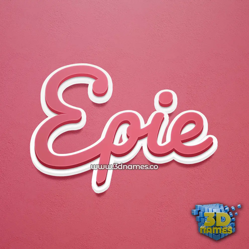 epie in Red Scribble style - 3D name wallpaper epie in Red Scribble style - 3D name wallpaper