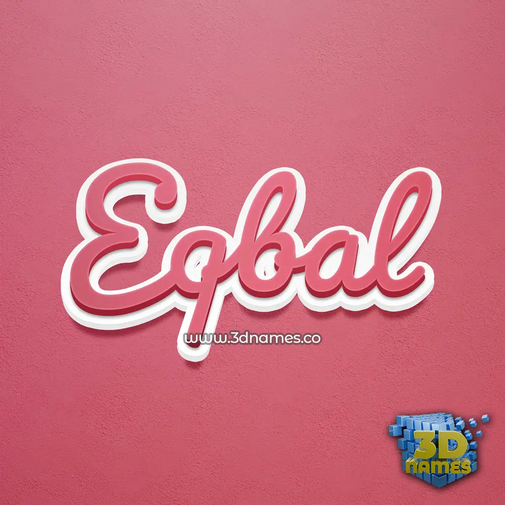 eqbal in Red Scribble style - 3D name wallpaper eqbal in Red Scribble style - 3D name wallpaper