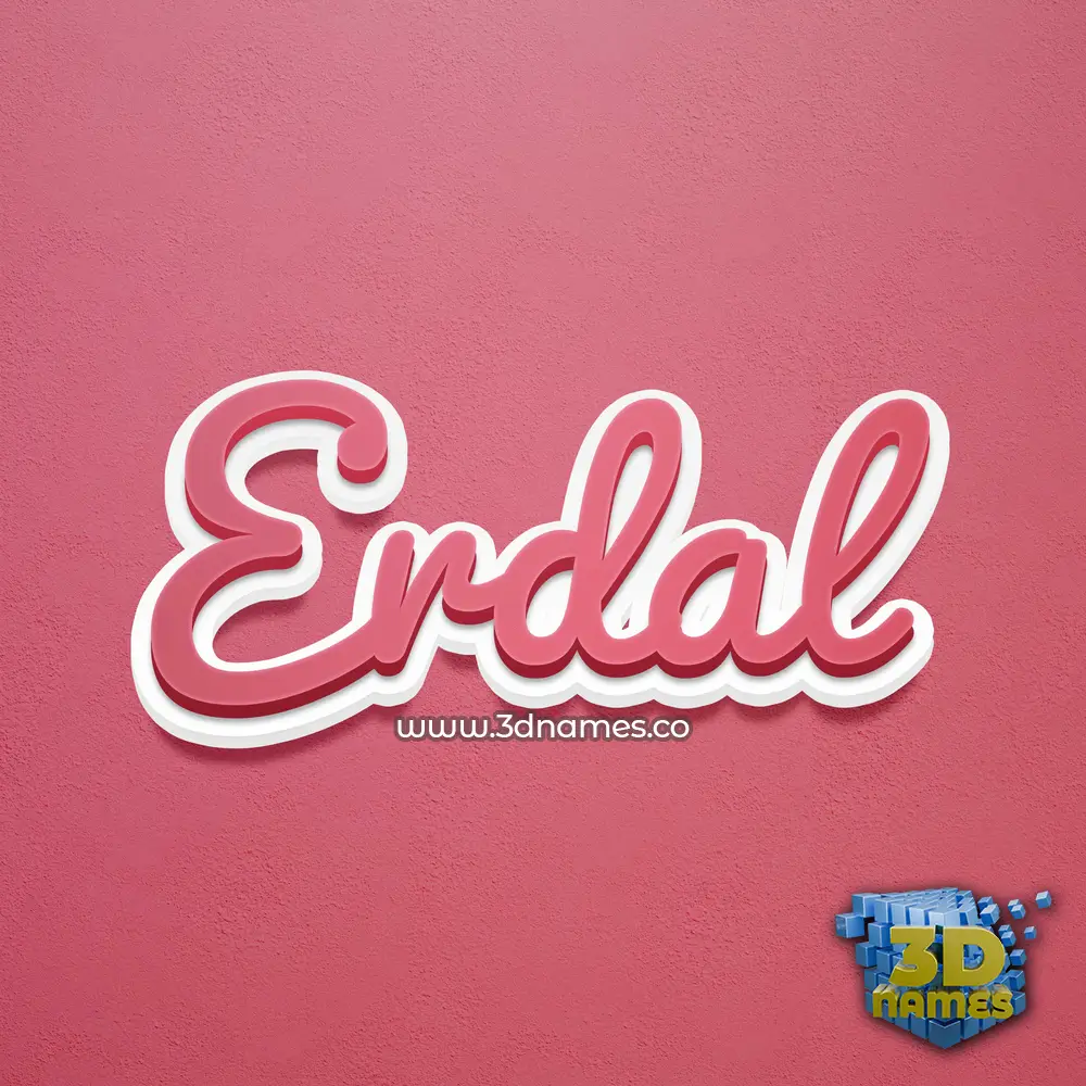 erdal in Red Scribble style - 3D name wallpaper erdal in Red Scribble style - 3D name wallpaper