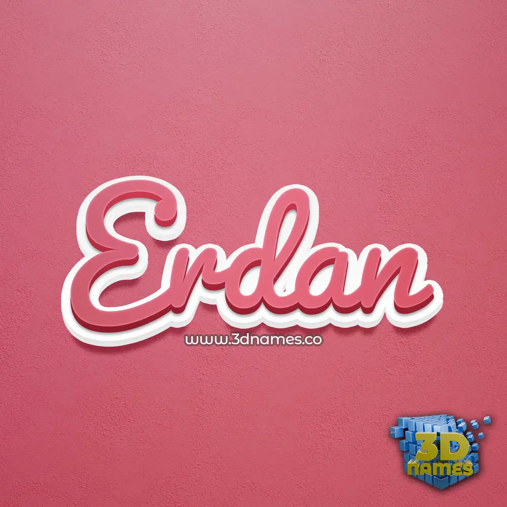 erdan in Red Scribble style - 3D name wallpaper erdan in Red Scribble style - 3D name wallpaper