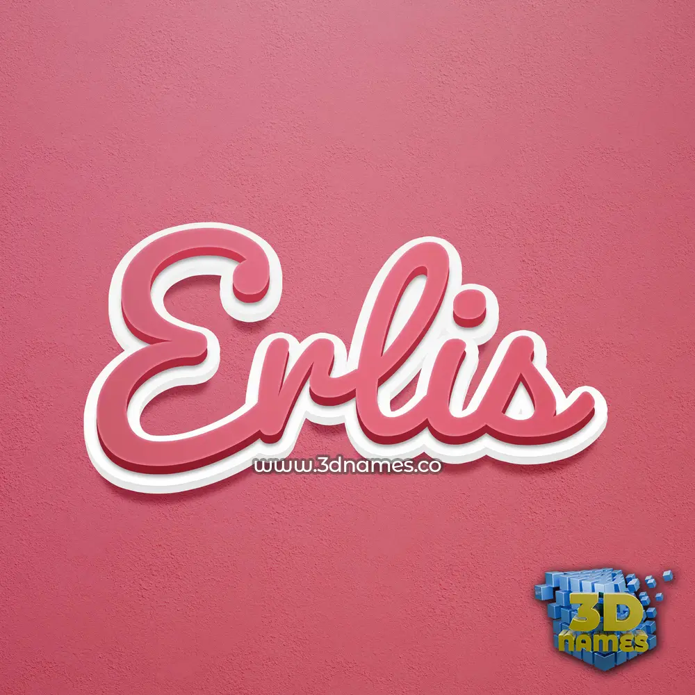 erlis in Red Scribble style - 3D name wallpaper erlis in Red Scribble style - 3D name wallpaper