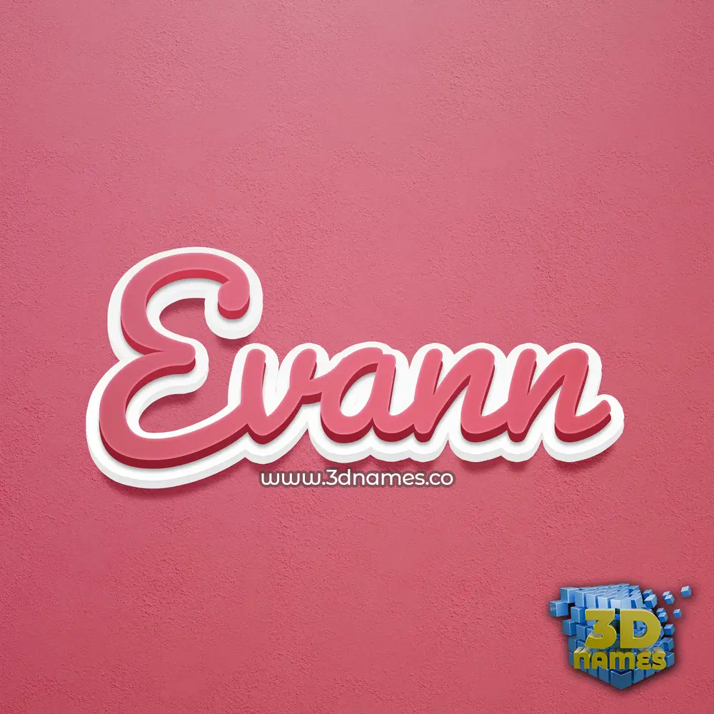 evann in Red Scribble style - 3D name wallpaper evann in Red Scribble style - 3D name wallpaper