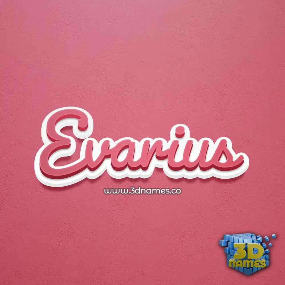 evarius in Red Scribble style - 3D name wallpaper evarius in Red Scribble style - 3D name wallpaper
