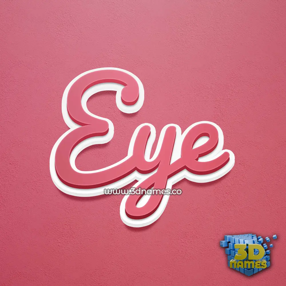 eye in Red Scribble style - 3D name wallpaper eye in Red Scribble style - 3D name wallpaper