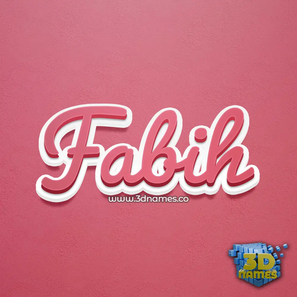 fabih in Red Scribble style - 3D name wallpaper fabih in Red Scribble style - 3D name wallpaper