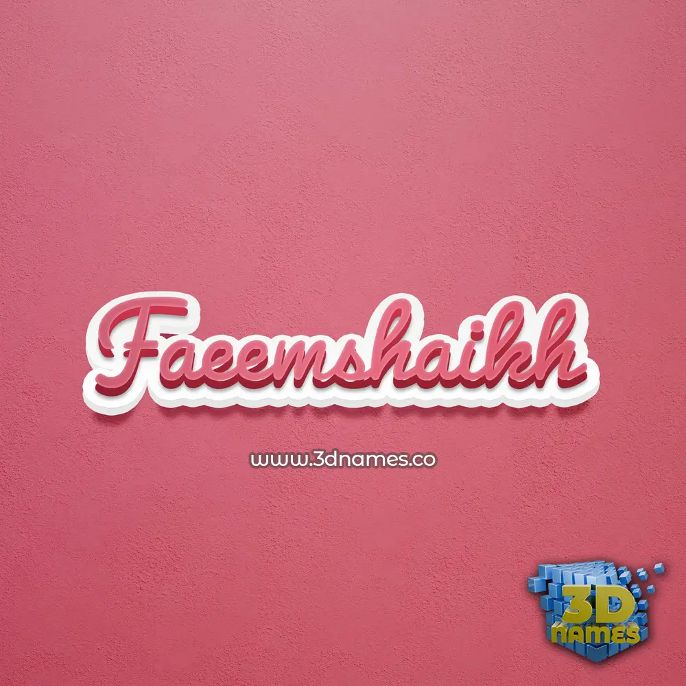 faeemshaikh in Red Scribble style - 3D name wallpaper faeemshaikh in Red Scribble style - 3D name wallpaper